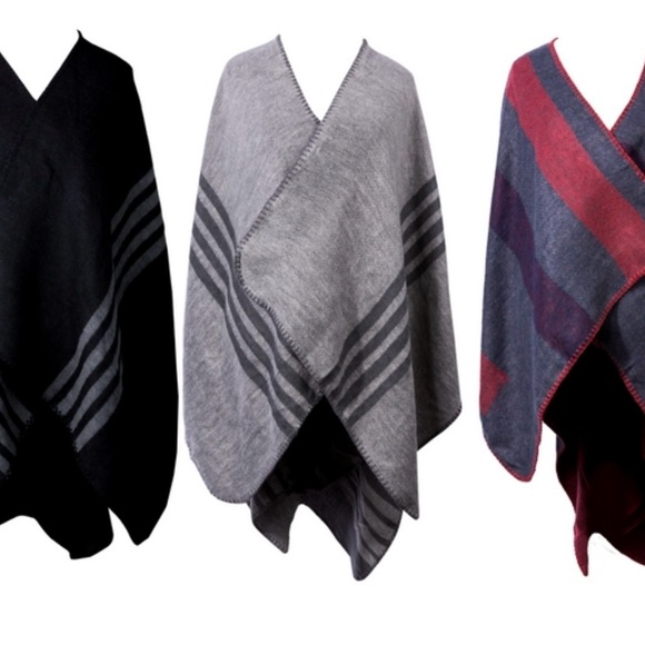 BB DAKOTA/ Fall shawl/ Poncho/ Blanket scarf/ Super soft/ Size US OS - Picture 6 of 6